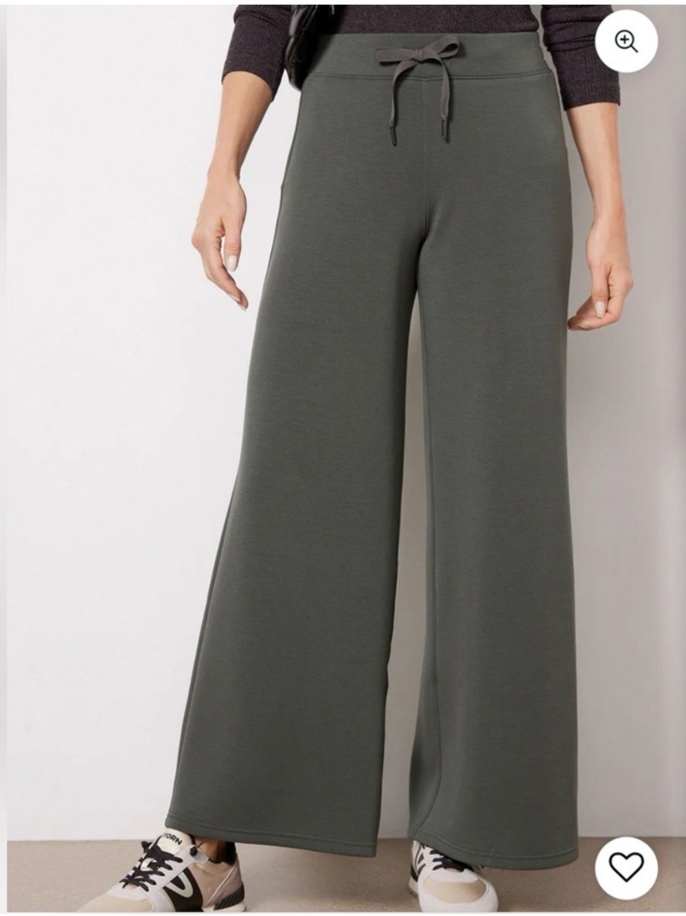 NWT SPANX AirEssentials Wide Leg Pant Dark Palm Green Plus Size 2X
